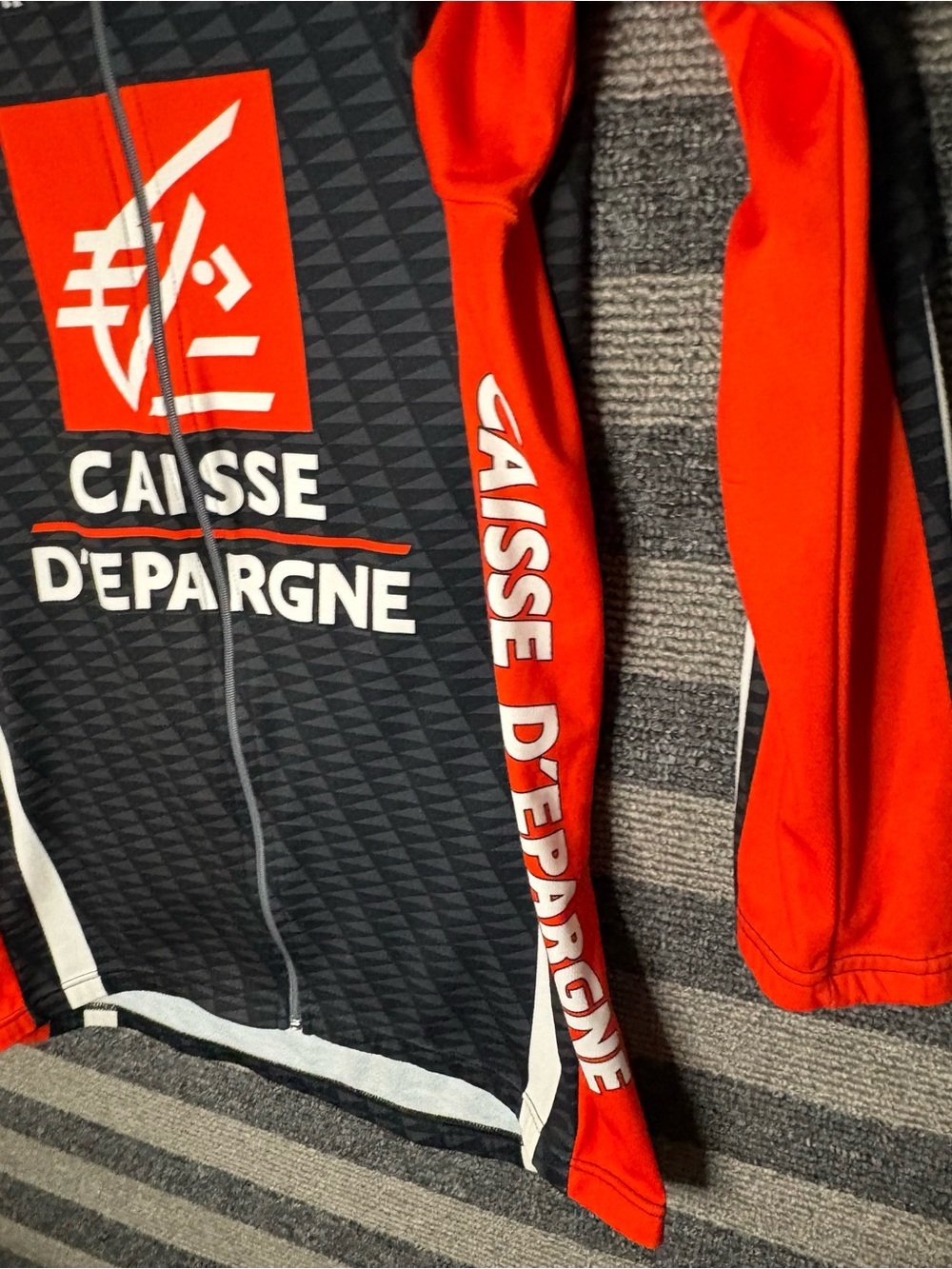 2007 Nalini Caisse d'Épargne UCI World Tour Pro Cycling Team LS Jersey Size 5/XL - Picture 5 of 6